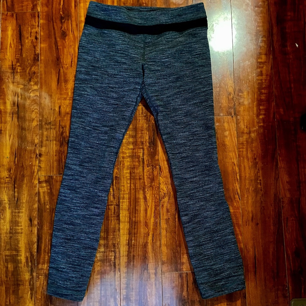 Lululemon Wunder Under Leggings Heather Gray Sz 6